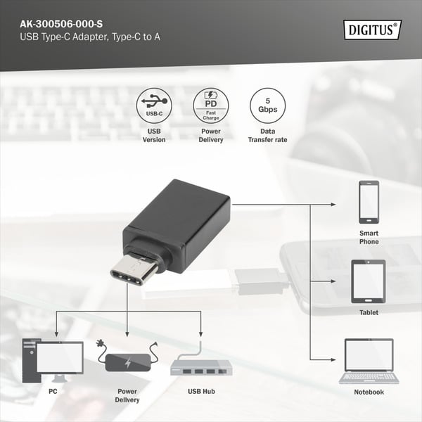 € 4,03 Digitus USB Type-C Adapter, Type-C - A - Digitus - vue 9