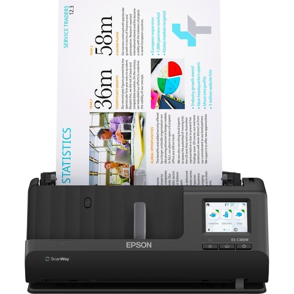 Epson WorkForce ES-C380W, Einzugsscanner - Epson - vue 4