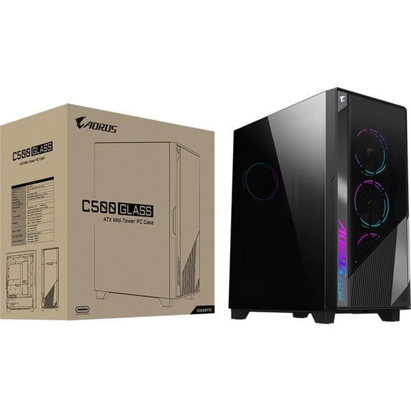 GIGABYTE AORUS C500 GLASS, Tower-Gehäuse - GIGABYTE - vue 11
