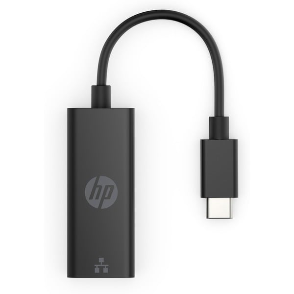 HP USB Adapter, USB-C Stecker > RJ-45 Buchse - HP - vue 3