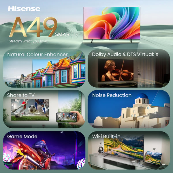 Hisense 40A49S, LED-Fernseher - Hisense - vue 12