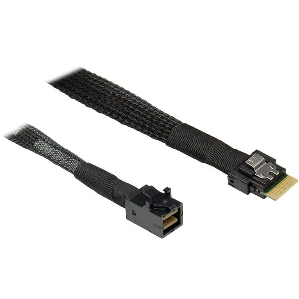 (€ 18,00 / 1 m) Inter-Tech câble SFF 8654-4i > SFF 8643 - Inter-Tech