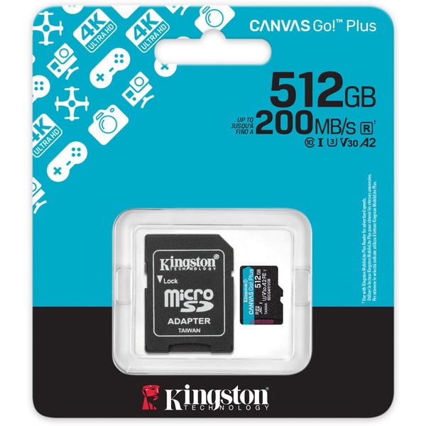 Kingston Canvas Go! Plus 512 GB microSDXC, Speicherkarte - Kingston - vue 3