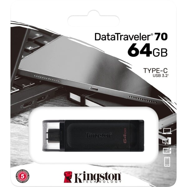 Kingston DataTraveler 70 64 GB, USB-Stick - Kingston - vue 5