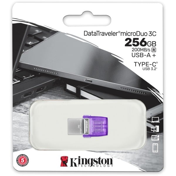 Kingston DataTraveler microDuo 3C 256 GB, USB-Stick - Kingston - vue 5