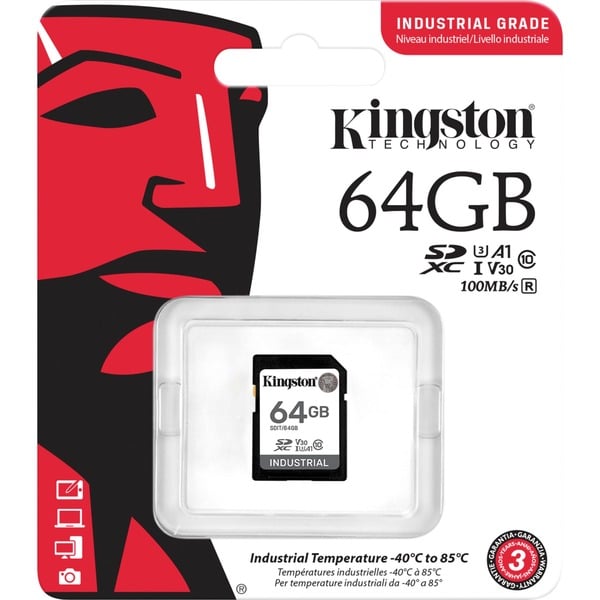Kingston Industrial 64 GB SDXC, Speicherkarte - Kingston - vue 3