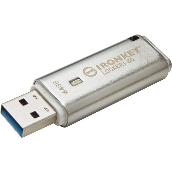 Kingston IronKey Locker+ 50 64 GB, USB-Stick - Kingston - vue 3