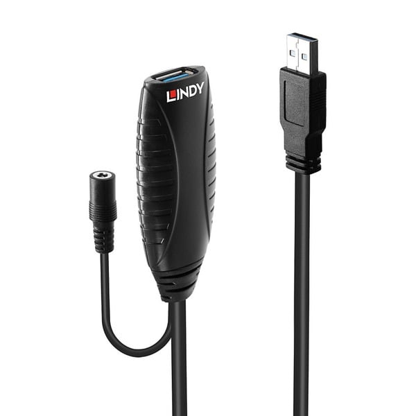 Lindy USB 3.2 Gen 1 Aktivverlängerungskabel, USB-A Stecker > USB-A Buchse - Lindy