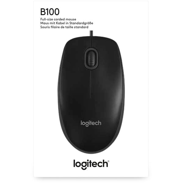 Logitech B100 Optical USB Mouse for Business, souris - Logitech - vue 7