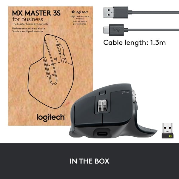 Logitech MX Master 3S for Business, souris - Logitech - vue 10