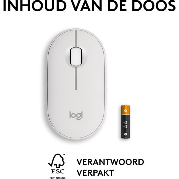 Logitech Pebble Mouse 2 M350s, souris - Logitech - vue 9