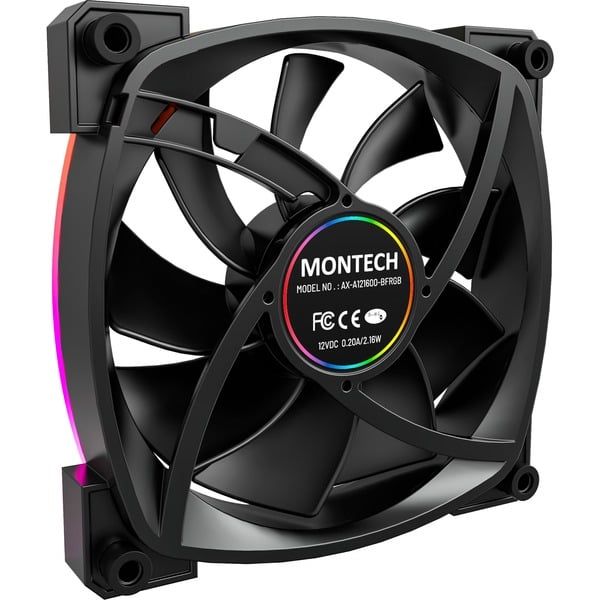 Montech AX120 PWM 120x120x25, Gehäuselüfter - Montech - vue 4