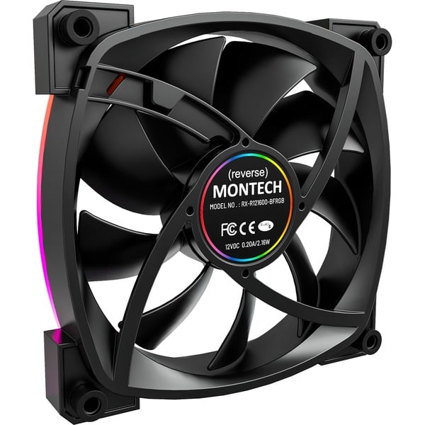 Montech RX120 PWM 120x120x25, Gehäuselüfter - Montech - vue 3