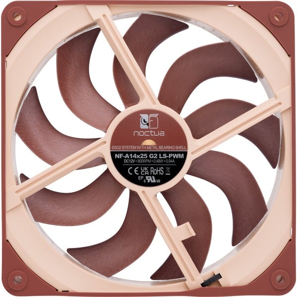 Noctua NF-A14x25 G2 LS-PWM, Gehäuselüfter - Noctua - vue 3