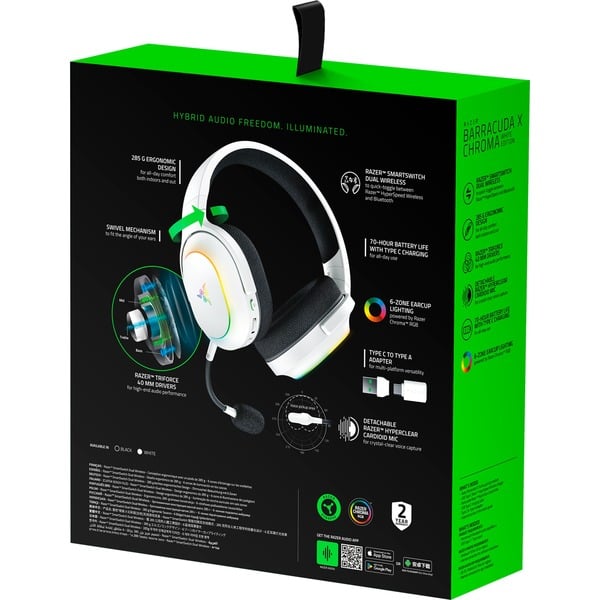 Razer Barracuda X Chroma, casque gaming - Razer - vue 9
