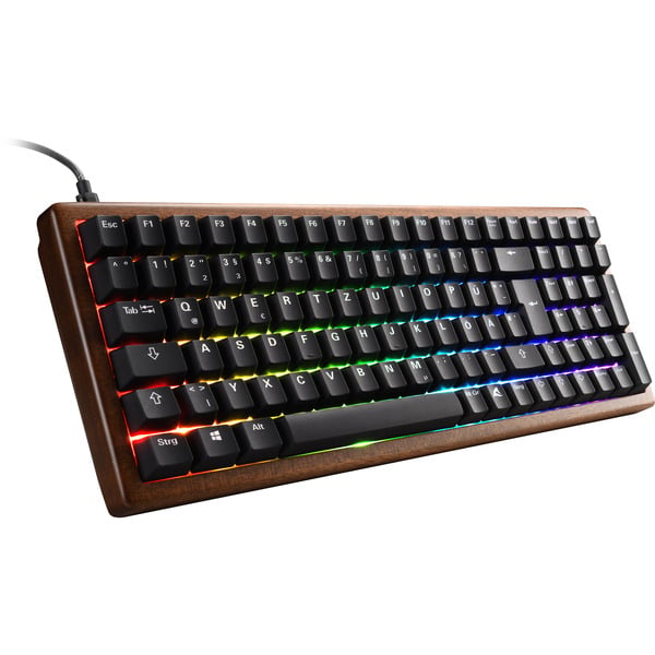 Sharkoon SKILLER SGK50 S2 Wood PBT, clavier gaming - Sharkoon - vue 2