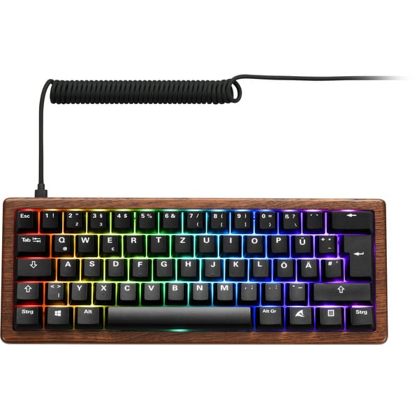 Sharkoon SKILLER SGK50 S4 Gen2 Wood PBT, clavier gaming - Sharkoon - vue 4