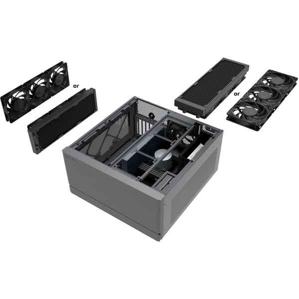 SilverStone SST-CW04TB Crown 04, HTPC-Gehäuse - SilverStone - vue 21