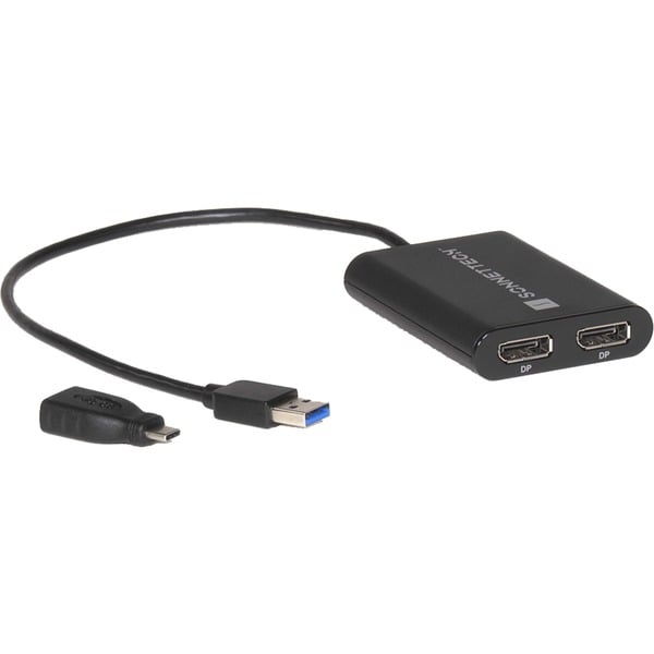 Sonnet USB DisplayLink Adapter, USB-A Stecker > Dual 4K DisplayPort - Sonnet - vue 2