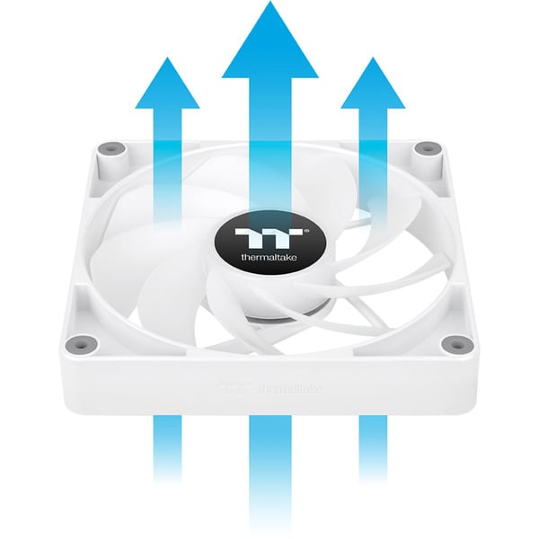 Thermaltake CT120 Reverse ARGB Sync PC Cooling Fan White, Gehäuselüfter - Thermaltake - vue 11