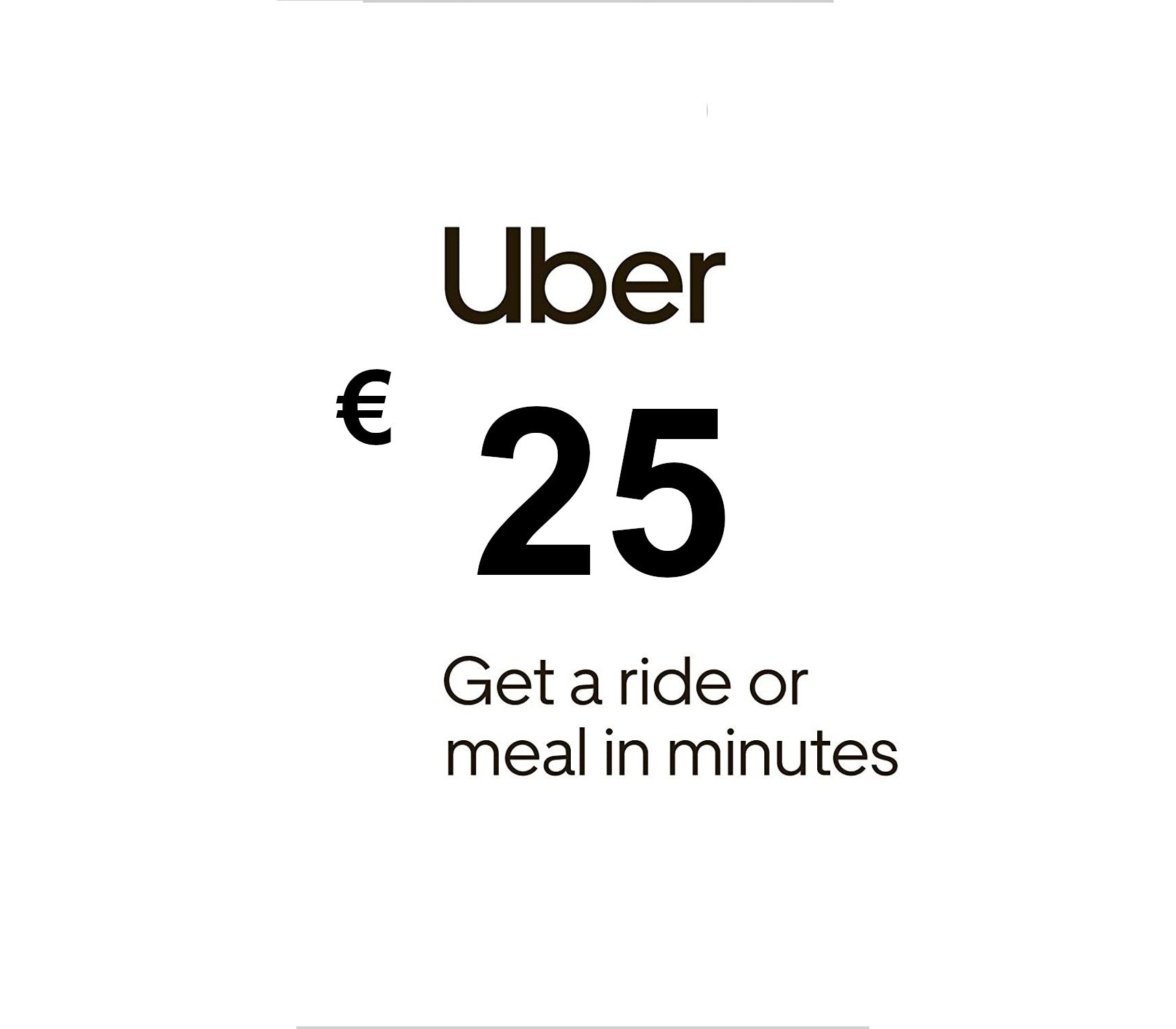 Uber EUR 25 Gift Card DE