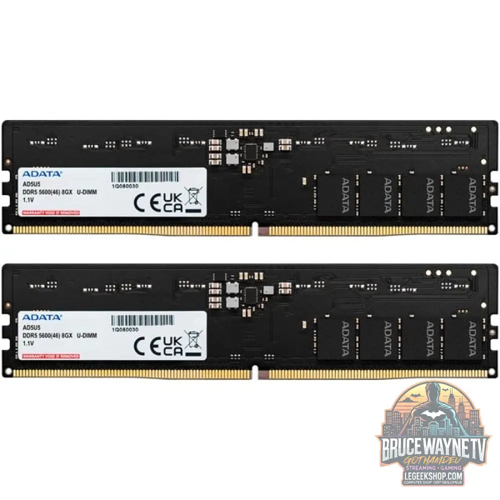 ADATA DIMM 16 GB DDR5-5600 (2x 8 GB) Dual-Kit, Arbeitsspeicher - ADATA - vue 2