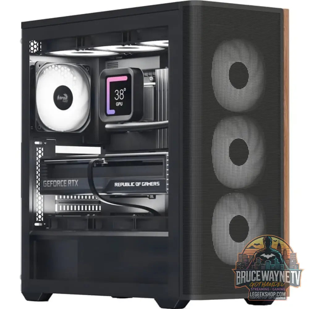 Aerocool D501A-G-BK-v2, Tower-Gehäuse - Aerocool