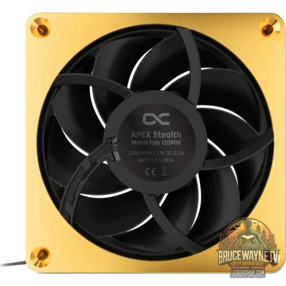 Alphacool Apex Stealth Metal 120mm Lüfter 2000rpm, Gehäuselüfter - Alphacool - vue 3