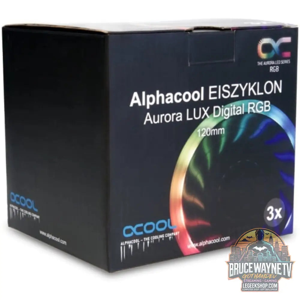Alphacool Eiszyklon Aurora LUX Digital RGB - 3er Kit 120x120x25mm, Gehäuselüfter - Alphacool - vue 8
