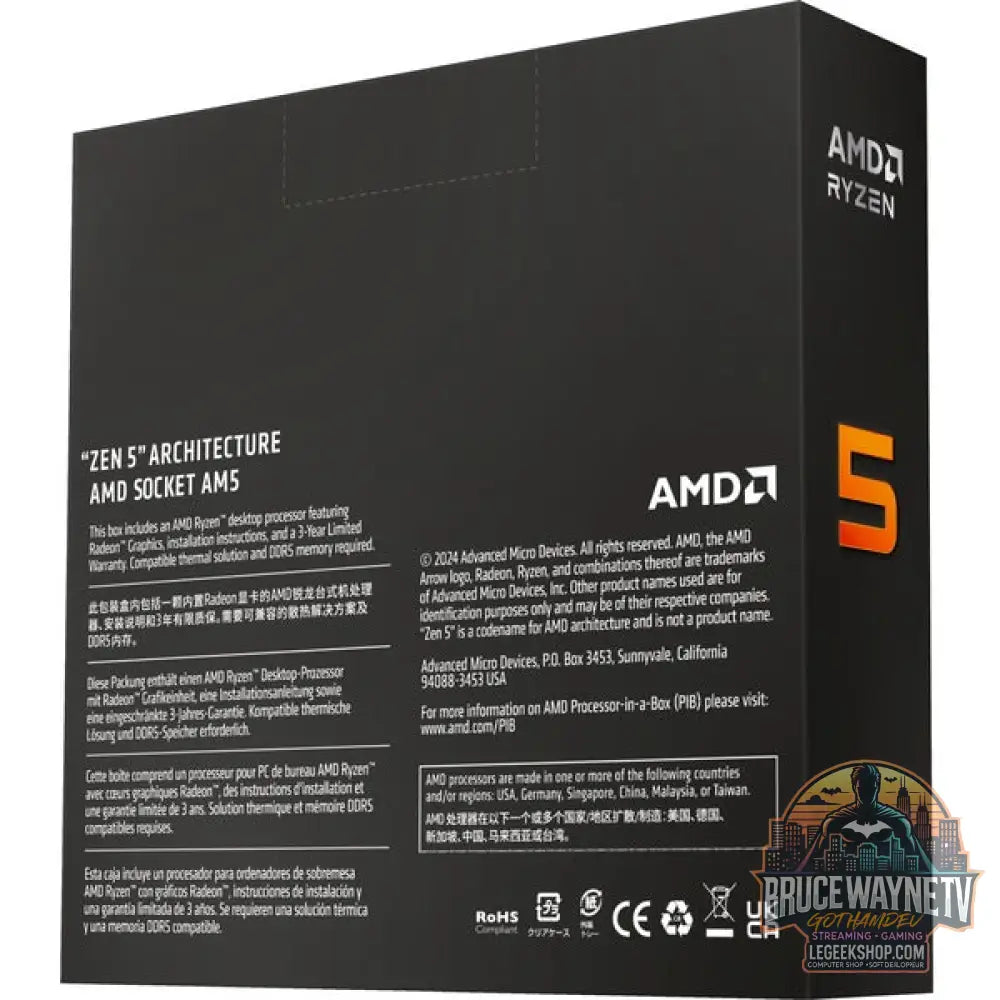 AMD Ryzen™ 5 9600X, Prozessor (Boxed-Version) - AMD - vue 4