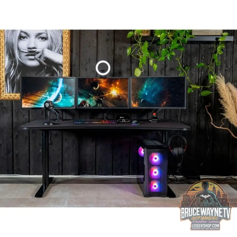Arozzi Arena Gaming-Tisch, Pure Black - Arozzi - vue 13