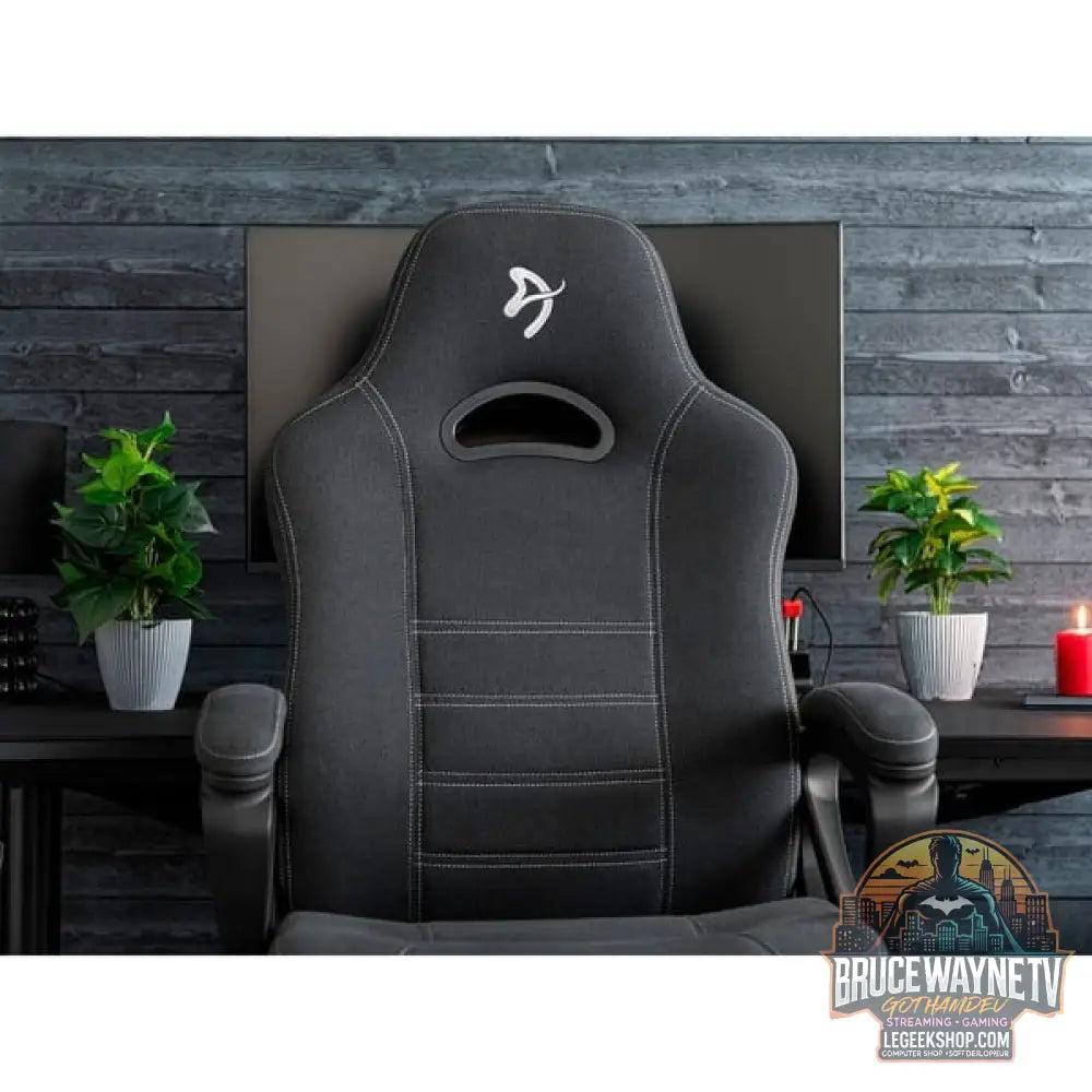 Arozzi Enzo Woven chaise gaming, tissu Black/Grey - Arozzi - vue 9