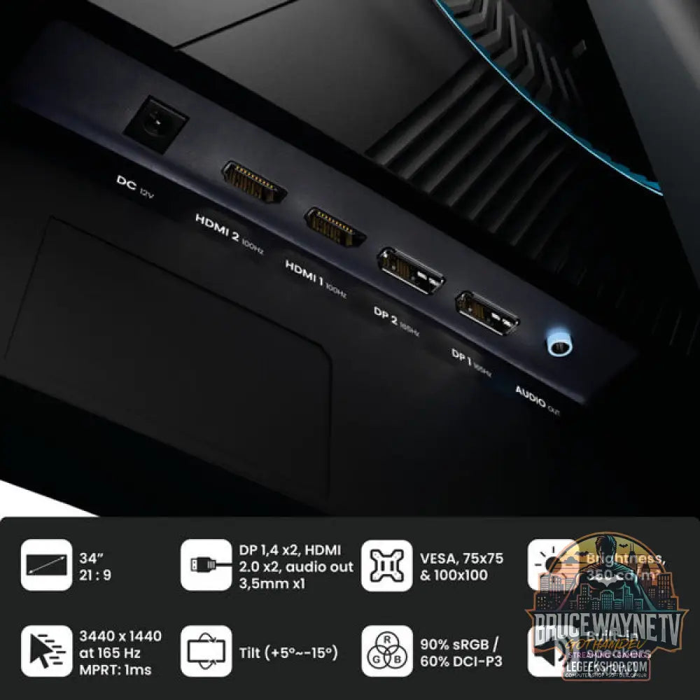 Arozzi Nova 34T2K165 34" QHD/WQHD VA 165 Hz - Arozzi - vue 4