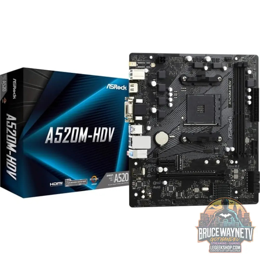 ASRock A520M-HDV, carte mère - ASRock