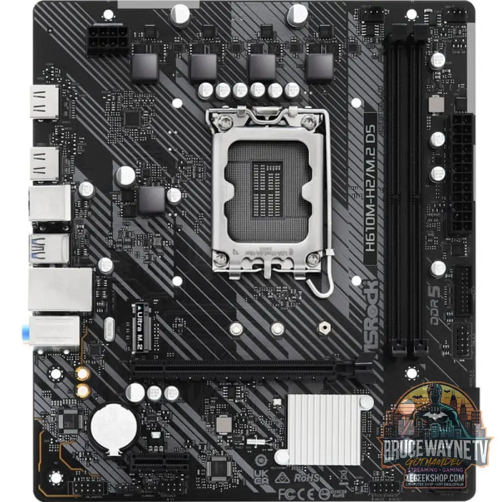 ASRock H610M-H2/M.2 D5, carte mère - ASRock - vue 3