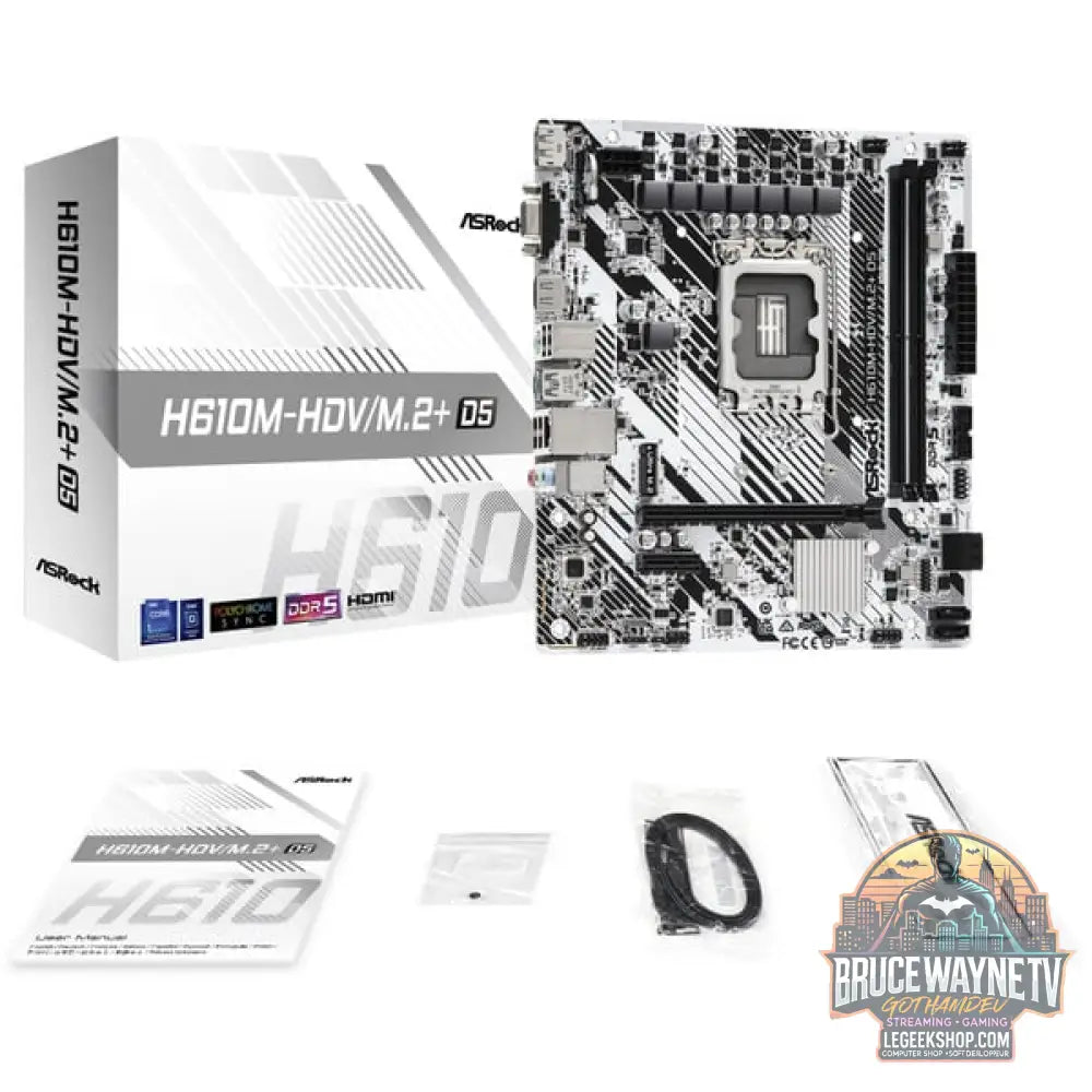 ASRock H610M-HDV/M.2+ D5, carte mère - ASRock - vue 6