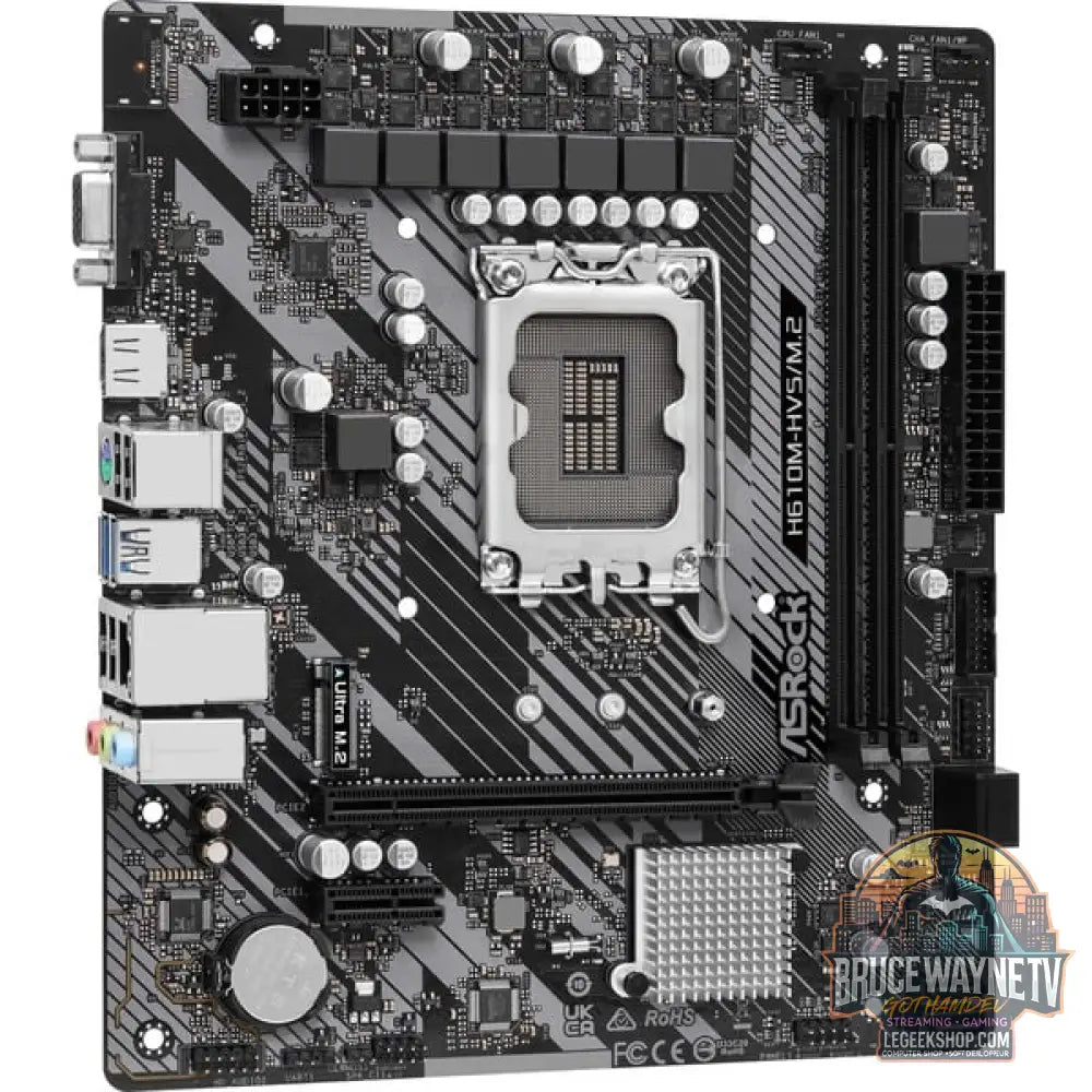 ASRock H610M-HVS/M.2 R2.0, carte mère - ASRock - vue 3