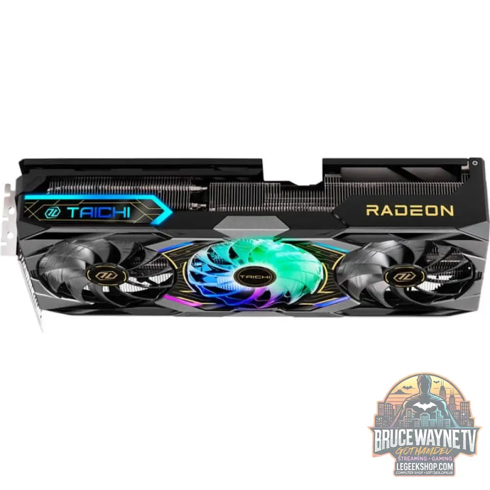 ASRock Radeon RX 9070 XT Taichi OC 16GB, carte graphique noir, RDNA4, GDDR6, 3x DisplayPort, 1x HDMI 2.1 - ASRock - vue 6