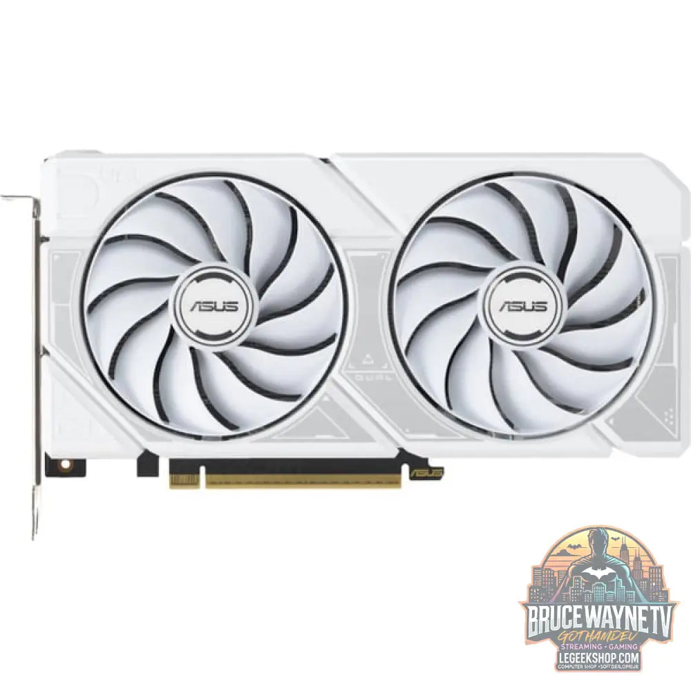 ASUS GeForce RTX 5060 Ti DUAL OC 16GB WHITE EDITION, carte graphique blanc, DLSS 4, 3x DisplayPort, 1x HDMI 2.1 - ASUS - vue 3