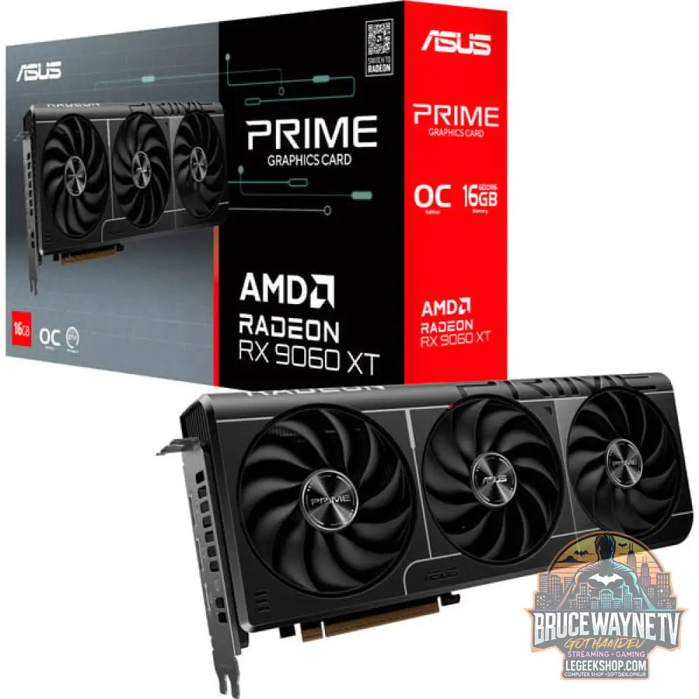 ASUS Radeon RX 9060 XT PRIME OC 16GB, carte graphique gris - ASUS