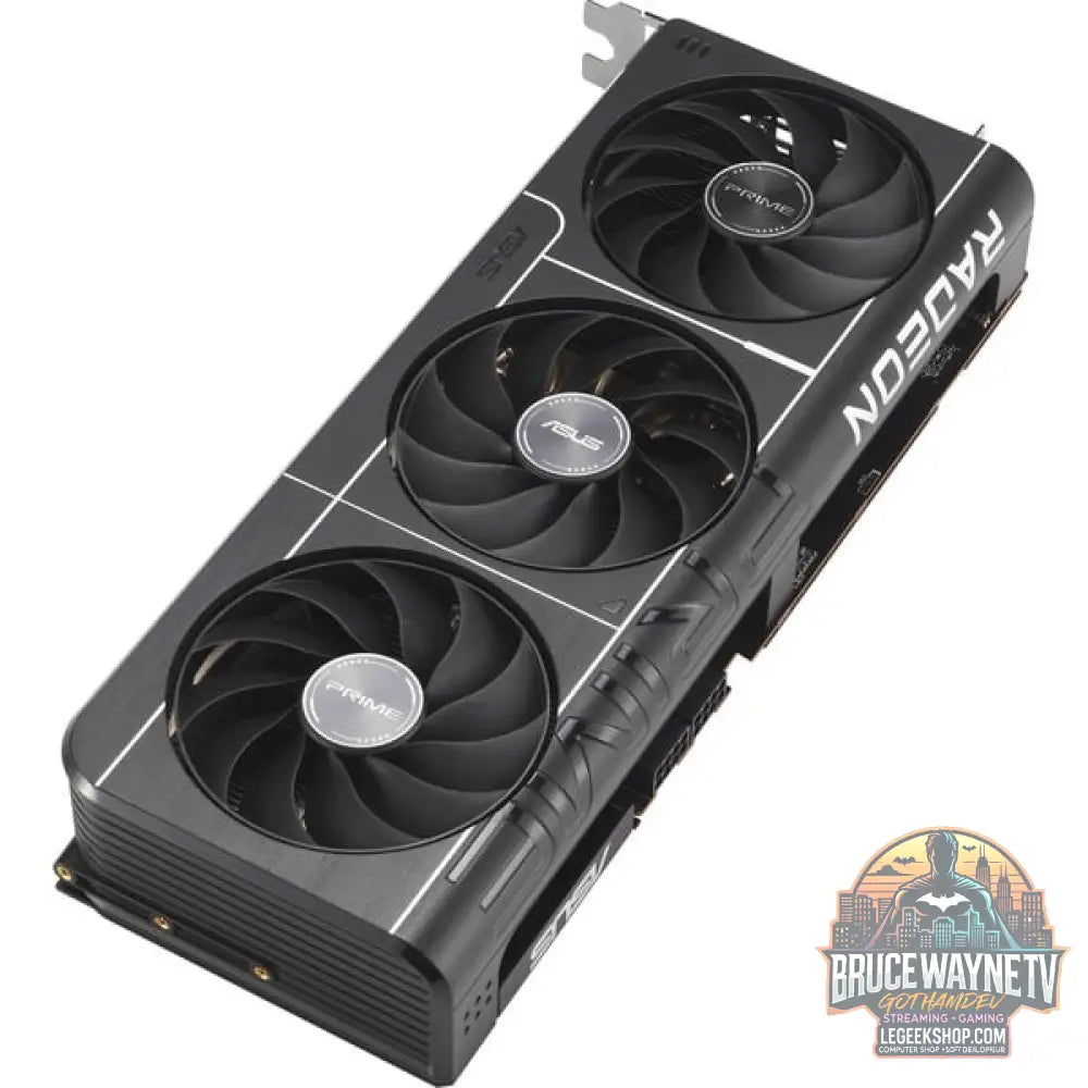 ASUS Radeon RX 9070 PRIME GAMING OC, carte graphique gris, RDNA4, GDDR6, 3x DisplayPort, 1x HDMI - ASUS - vue 4