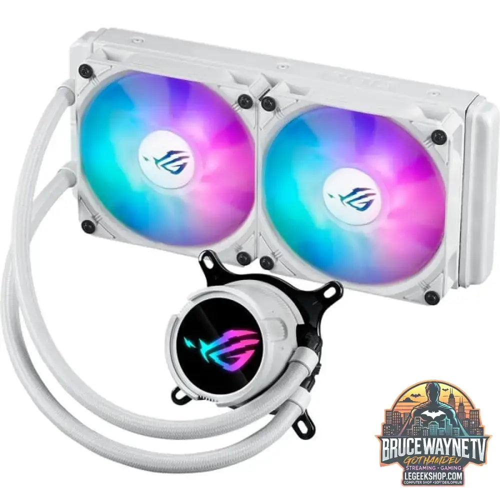 ASUS ROG STRIX LC III 240mm ARGB White Edition, Wasserkühlung weiß - ASUS - vue 3