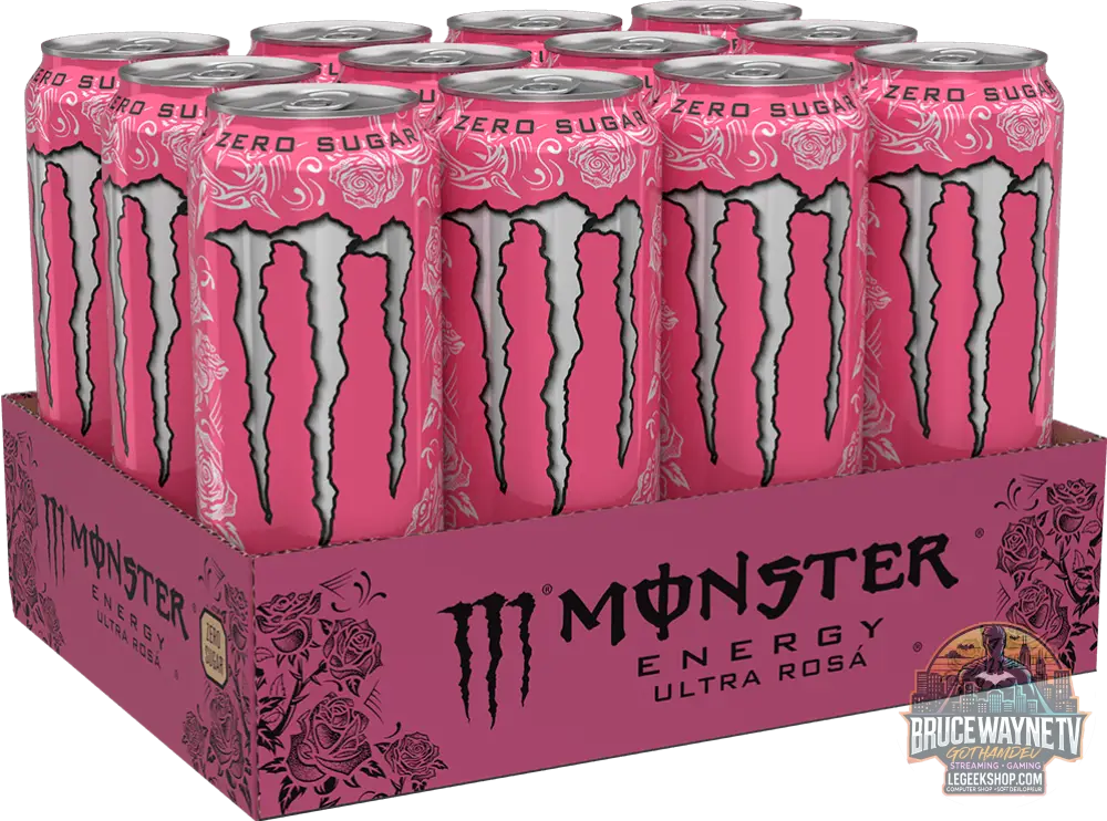 Monster Energy Ultra Rosa (12 x 500 ml) ou à l'unité - Legeekshop