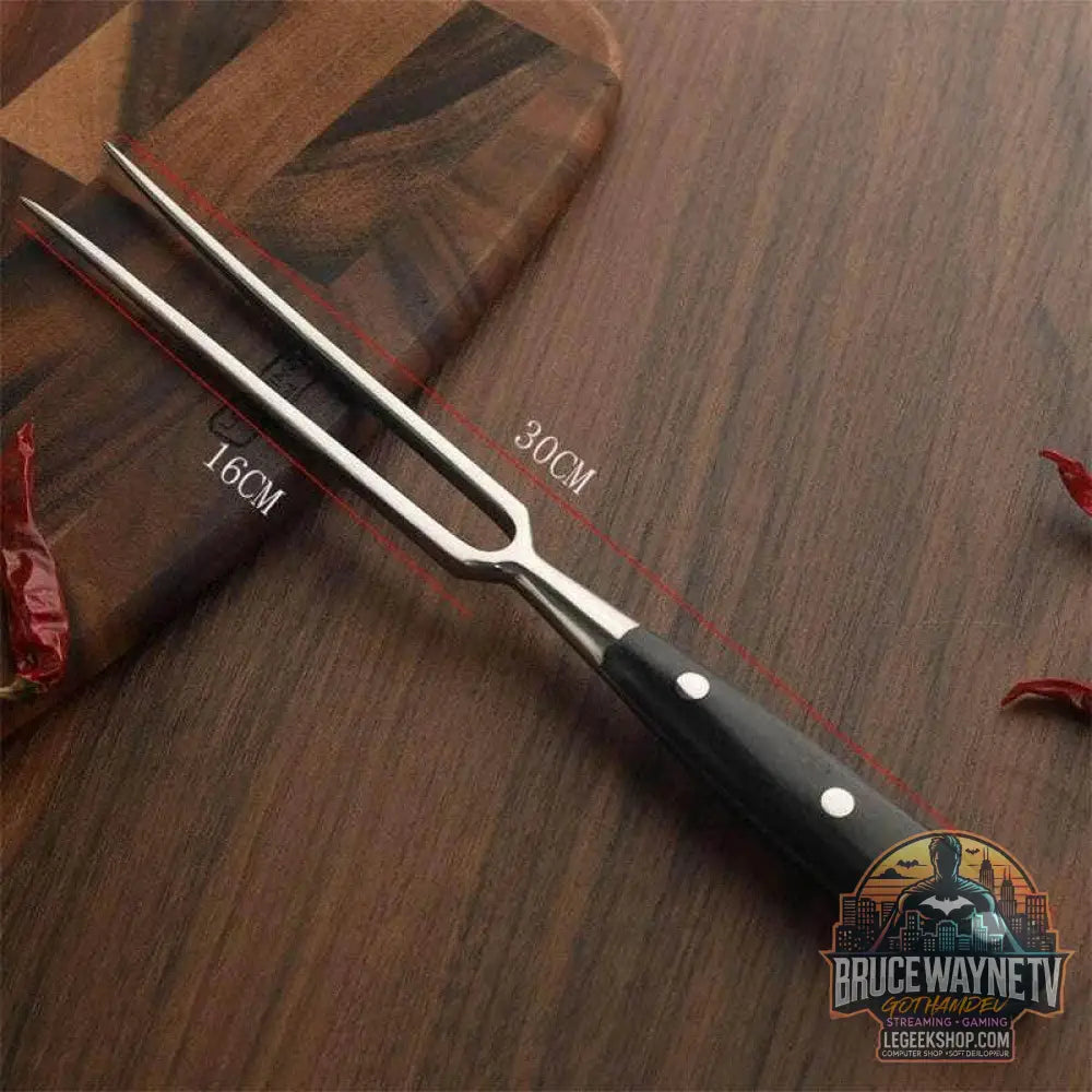 🔥 Set de Fourchettes à Barbecue – Acier Inoxydable & Bois – Accessoires de Grill - Legeekshop