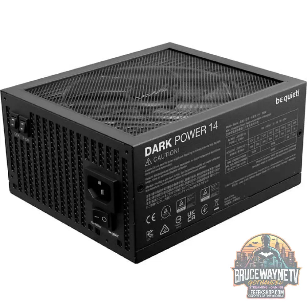 be quiet! DARK POWER 14 850W, alimentation PC - vue 3
