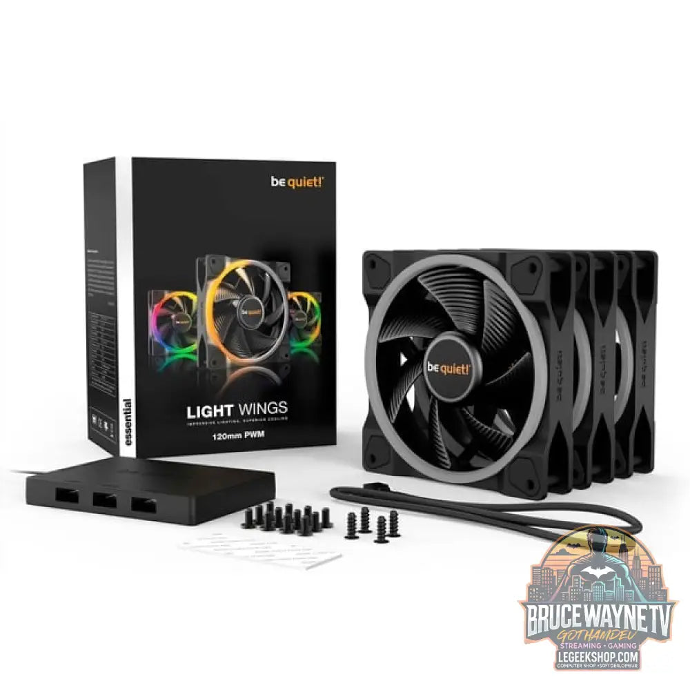 be quiet! Light Wings PWM 120 mm Triple Pack, Gehäuselüfter - be quiet! - vue 5
