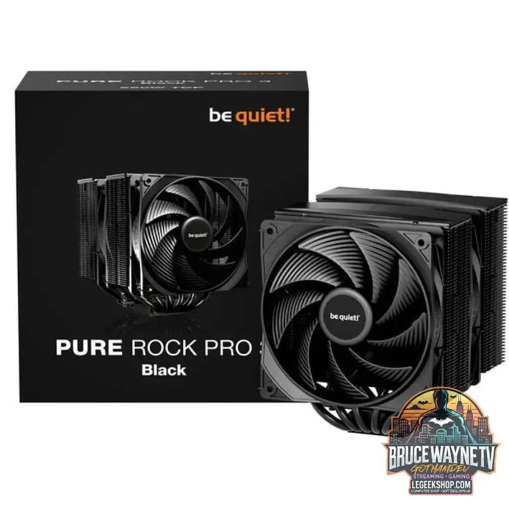 be quiet! Pure Rock Pro 3 Black, CPU-Kühler schwarz, 120 mm - be quiet!