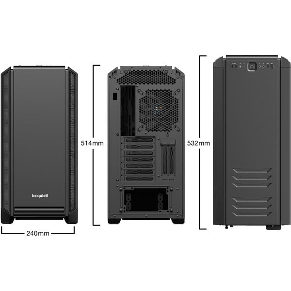 be quiet! SILENT BASE 601 Black, Tower-Gehäuse - be quiet! - vue 5