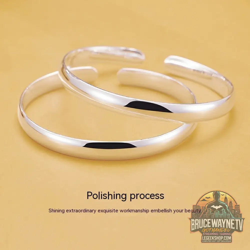 Bracelet Argent 999 Sutra Cœur Brillant Cuivre Plaqué - Bracelet
