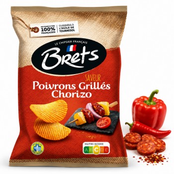 Bret's Saveur Poivrons grillées chorizo 125 Gr x 10